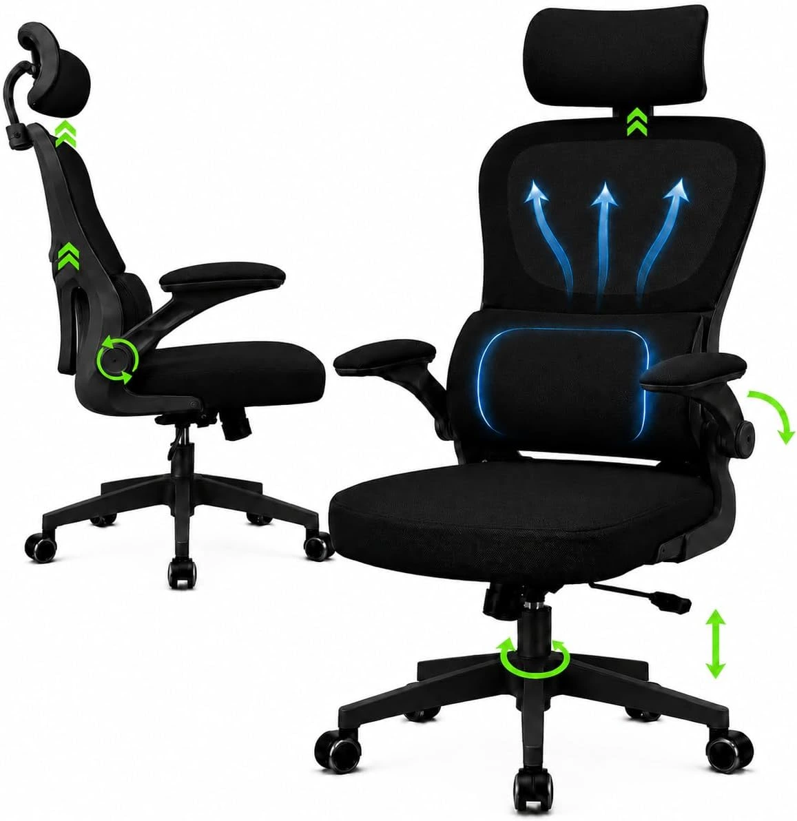 Cadeira de Escritório Ergonômica NR17