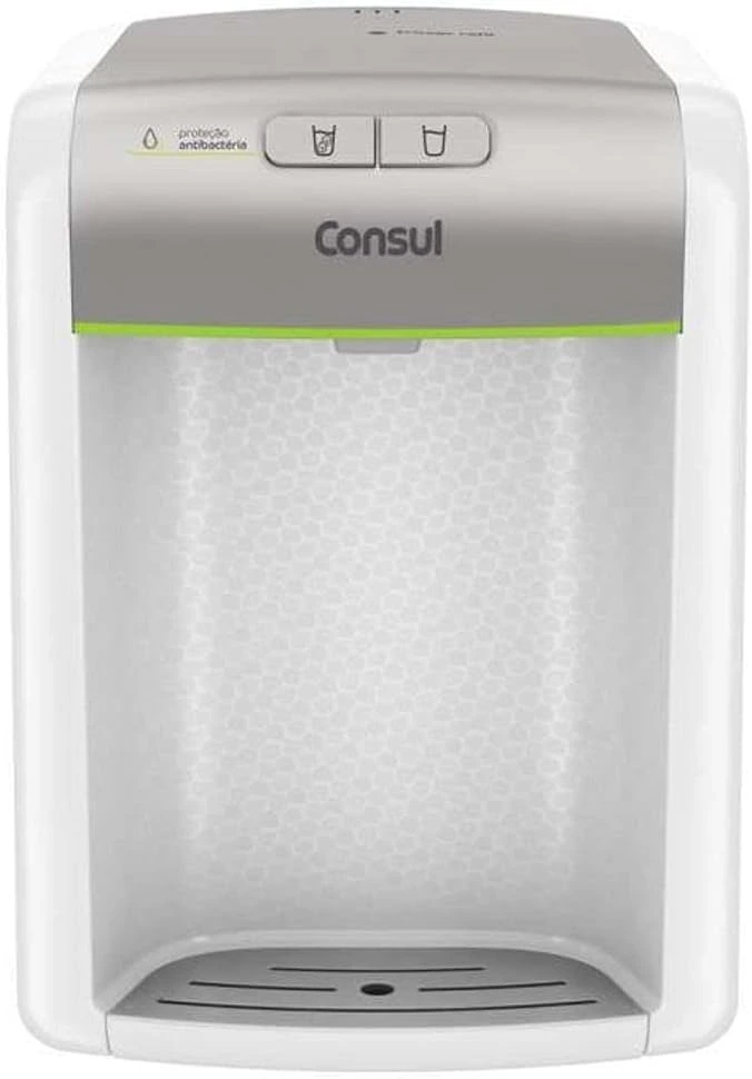 Purificador de água Consul Prata refrigerado, com proteção antibactérias