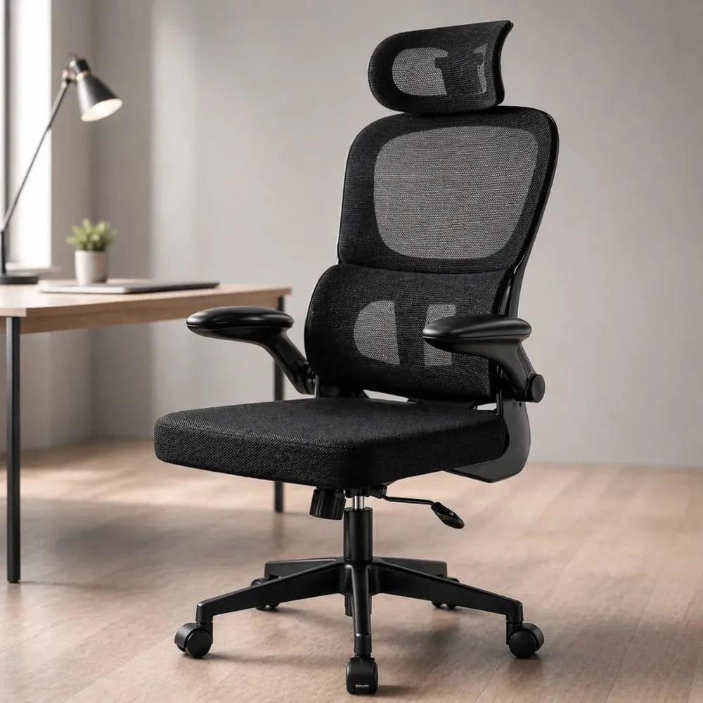 Cadeira de Escritório Ergonômica Suporte Lombar