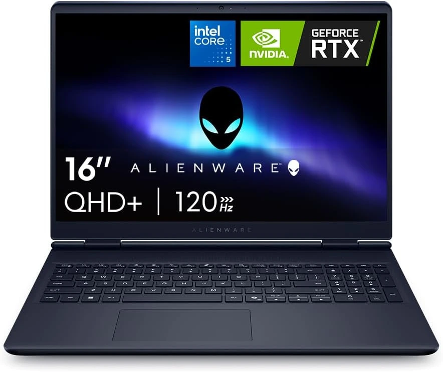 Notebook Gamer Alienware Aurora 16" WQXGA | Intel Core 5 | 16GB RAM | 512GB SSD | NVIDIA GeForce RTX 4050 | Windows 11 | AC16-C5210H-A20